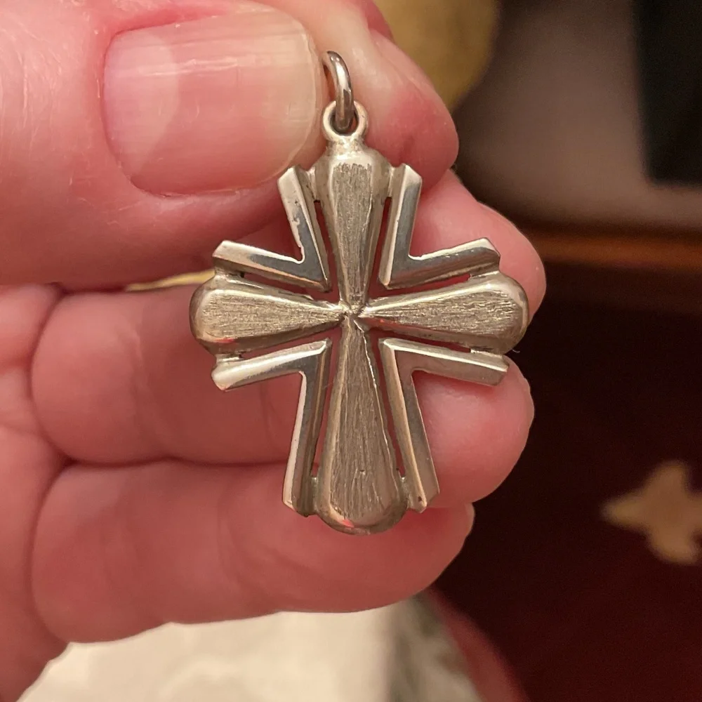 NWOT Sterling Silver 925 Greek Ancient Design Cross